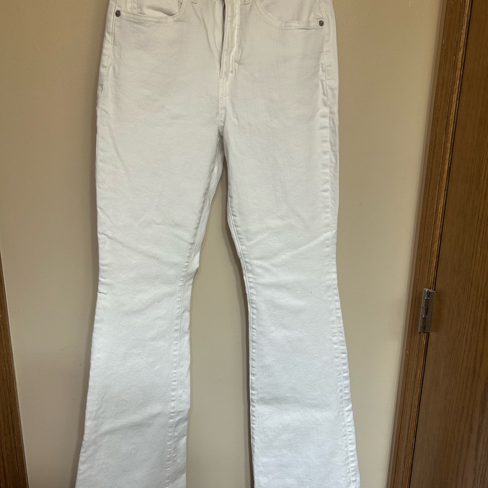 Women’s White Flare Jeans